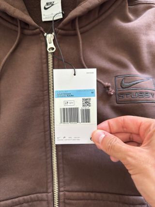 Nike x Stüssy Hoodie Fechado Marrom
