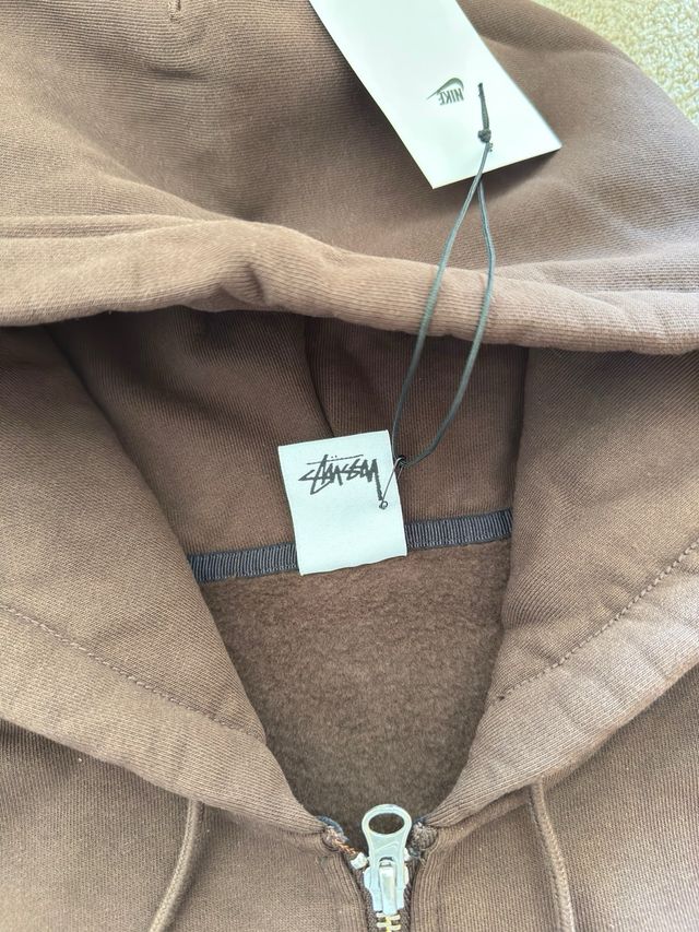 Nike x Stüssy Hoodie Fechado Marrom