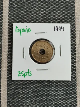Moneda España 25 Pesetas 1994. Islas canarias.