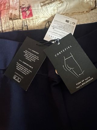 Pantalón Cortefiel Talla S Azul