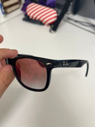 Gafas de Sol Ray-Ban Niña Negras Rosas Wayfarer