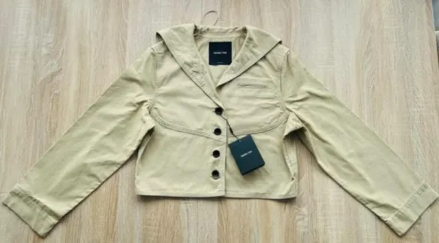 Chaleco Massimo Dutti cuello marinero beige