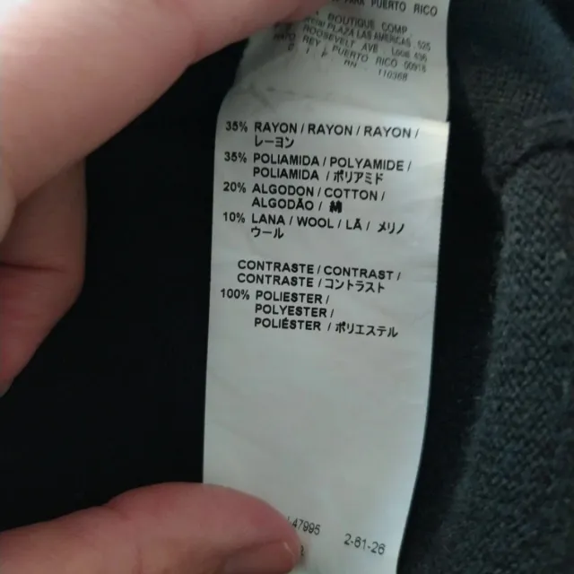 Jersey Adolfo Domínguez negro detalle satén M