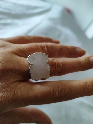 Anillo Tous nácar rosa