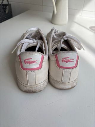 Zapatillas Lacoste Mujer Blancas y Rosas