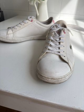 Zapatillas Lacoste Mujer Blancas y Rosas