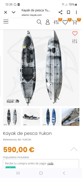 Kayak de pesca Yukon Motor 2.5
Absteners mareantes