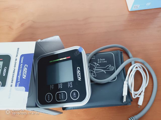 Tensiómetro CAZON Digital Brazo Negro