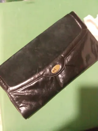 Bolso de mano vintage negro