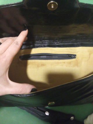 Bolso de mano vintage negro