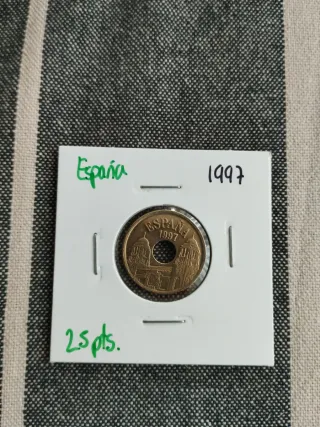 Moneda España 25 pts. 1997. Melilla