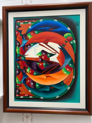 Cuadro Danza de colores Arte Caribeño