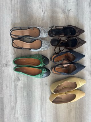 5 pares de zapatos Zara, Mango, Mascaro