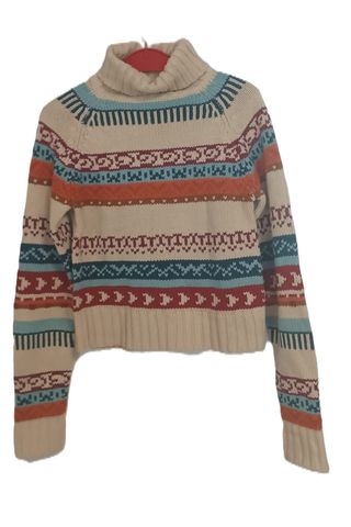 Jersey SYB lana cuello alto multicolor