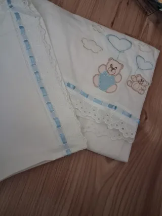 Juego sábanas cuna niño ositos