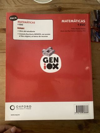 Matemáticas 1º ESO. Libro del estudiante. GENiOX