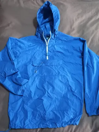 Chubasquero Cortavientos Hombre Pull&Bear Azul