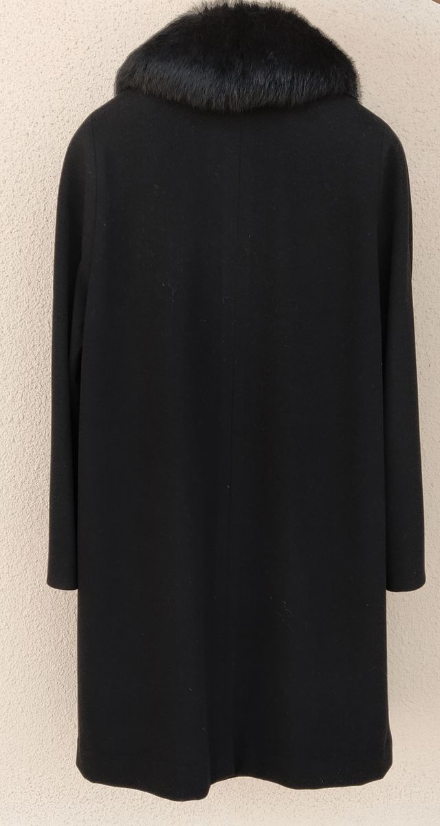 Abrigo negro mujer talla 48