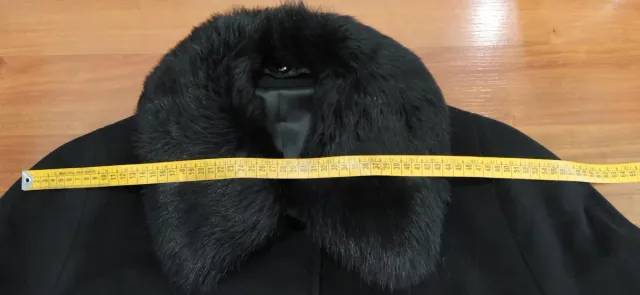 Abrigo negro mujer talla 48