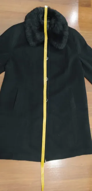 Abrigo negro mujer talla 48