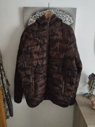 Anorak Adidas Militar Chico Marrón