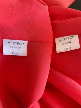 Conjunto Meryfor Falda y Top Naranja Talla 42