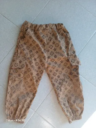 Pantaloni bambina fantasia monogram