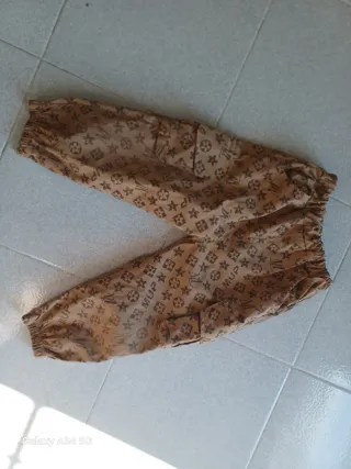 Pantaloni bambina fantasia monogram
