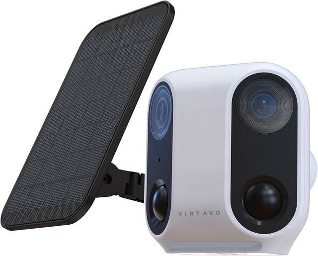 Cámara Vigilancia Exterior Solar VIRTAVO