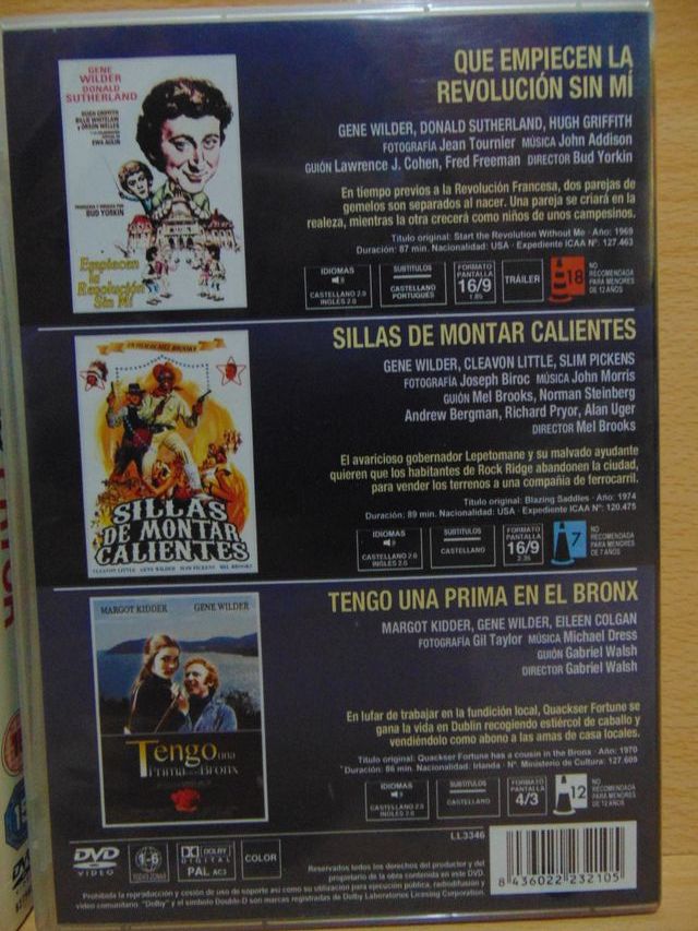 RICHARD PRYOR GENE WILDER Pack de 7 Películas.LEER