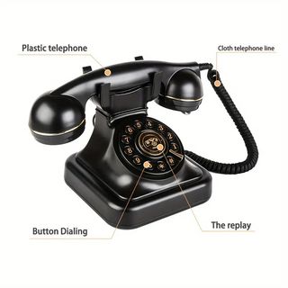 Telefono di Casa Fisso a Filo Stile Antico Vintage