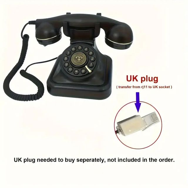 Telefono di Casa Fisso a Filo Stile Antico Vintage