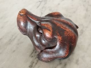 Cabeças de Animais em Madeira Esculpida