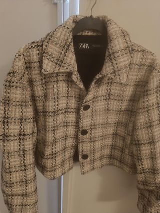 Chaqueta Zara cuadros talla S