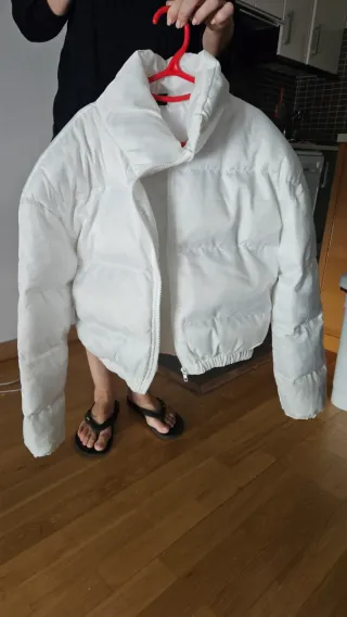 Plumas Blanco acolchadao
