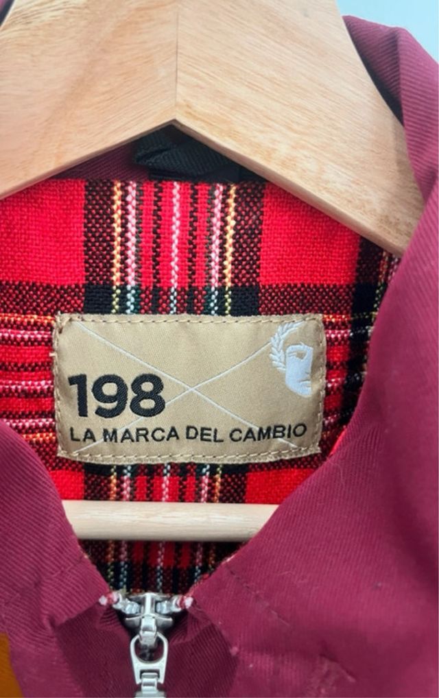 Chaqueta Harrington unonueveocho burdeos