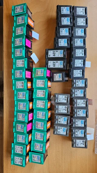 Lote cartuchos tinta HP 338, 339, 343, 350, 351...