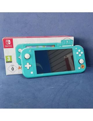 CONSOLE NINTENDO SWITCH LITE ANIMAL CROSSING EDITION CON CARICABATTERIE