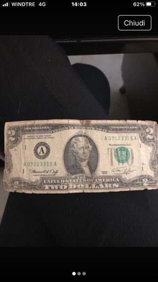 Banconota Dollaro da 2