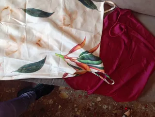 2 Camisas Seda Estampadas Talla Única