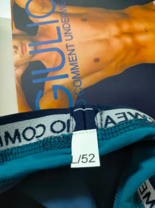 Slip Giulio Algodón Talla L Azul