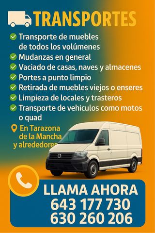 Transportes/Mudanzas/vaciados en General