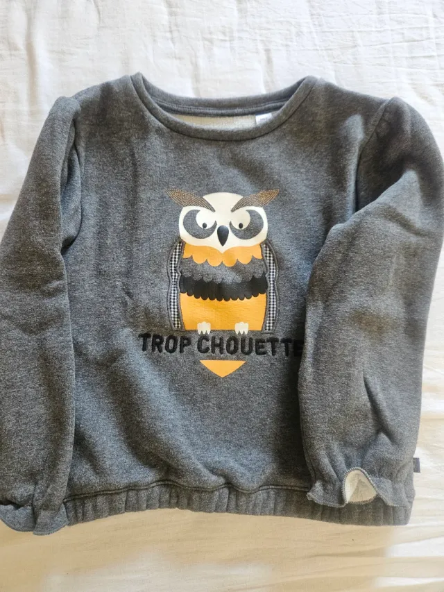 Felpa Okaidi bambina con gufo