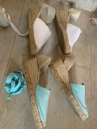 Alpargatas cuña Dulce Rubio