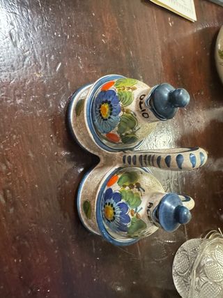 Set Olio Aceto Ceramica Dipinta