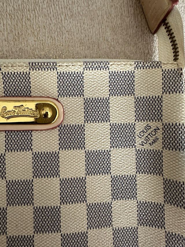 Bolso pochette Damier Beige Cadena Dorada