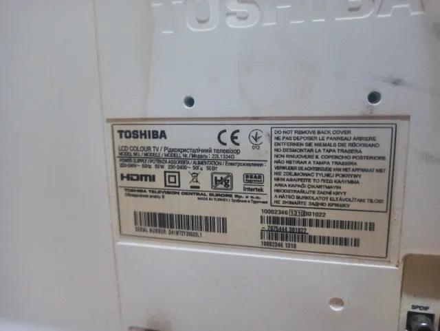 Toshiba TV Blanca 19"