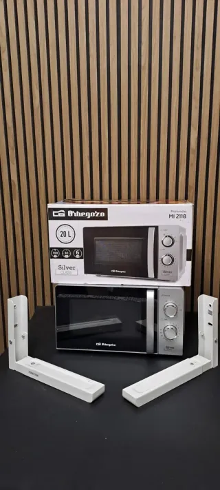 Microondas Orbegozo 20L + Soportes Pared