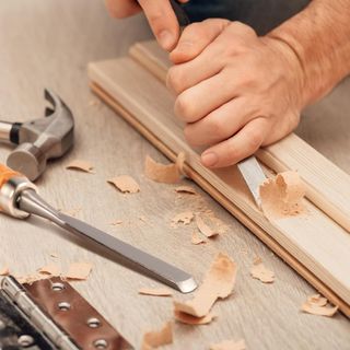 Juego Gubias Formones Maza Madera