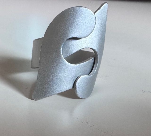 Anello argento regolabile